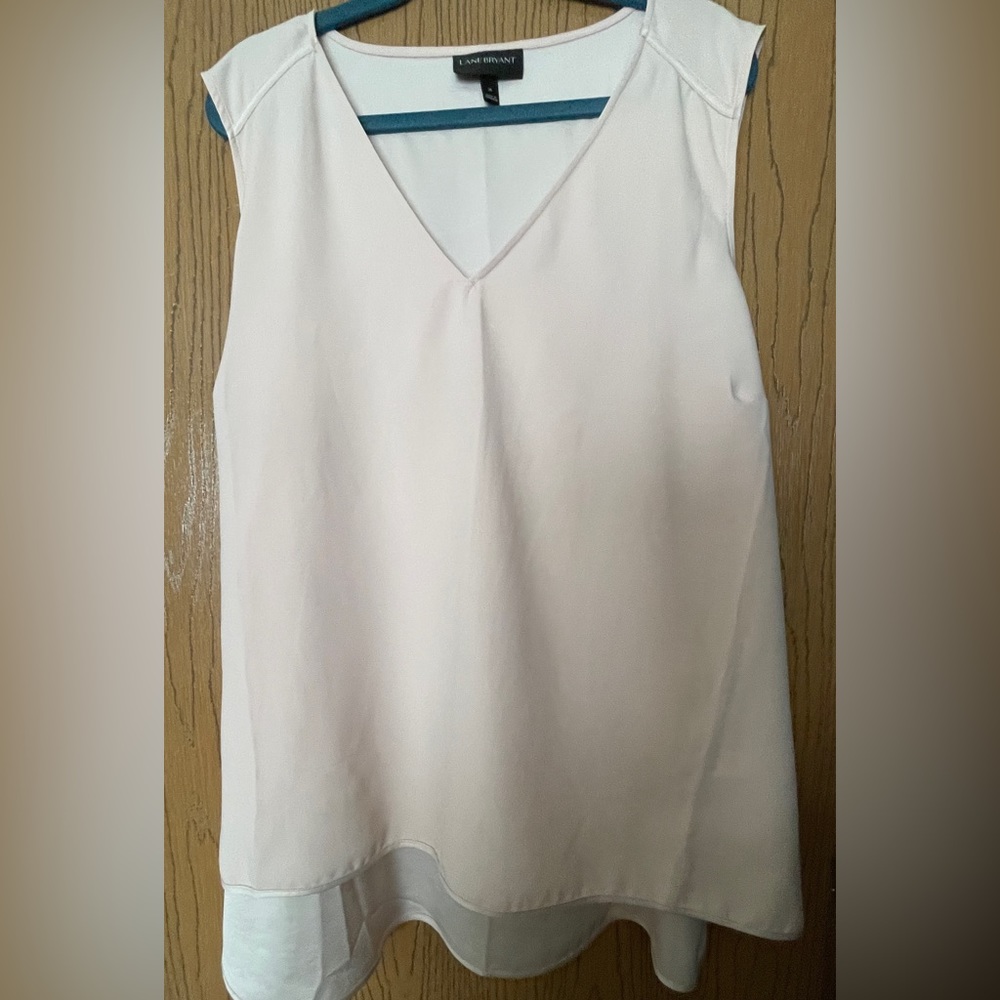 Silky Pink V-neck Tank (looks greater under blazer)